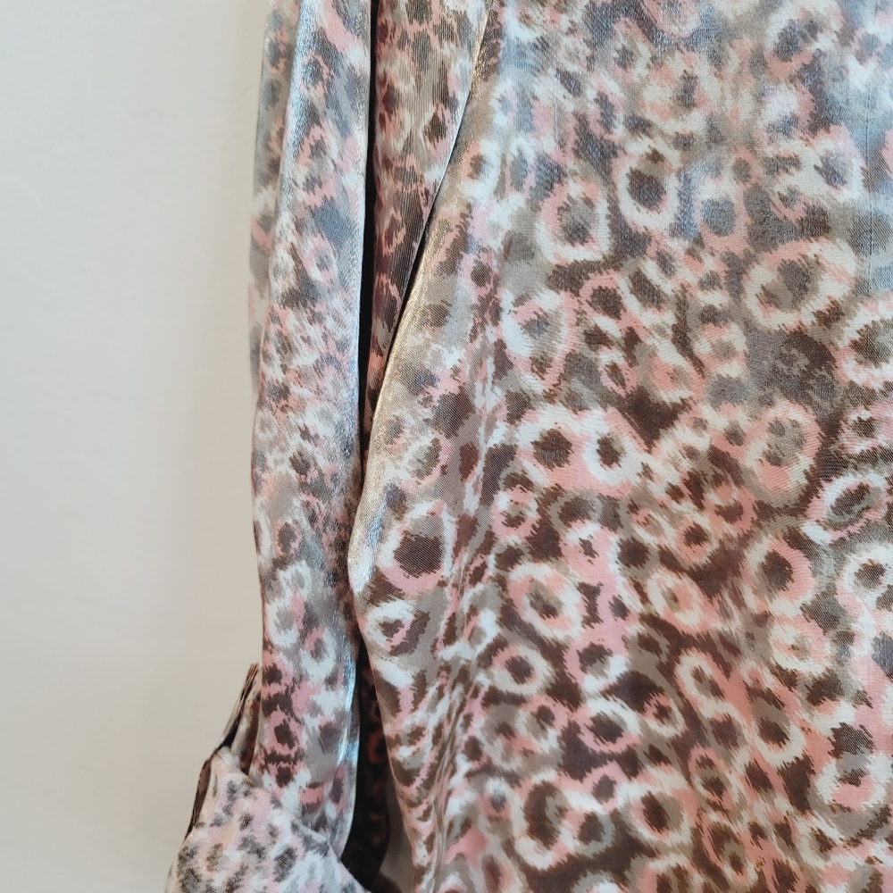 Ruby Rd. Satin Button Down Ruffle Front Blouse Wo… - image 8